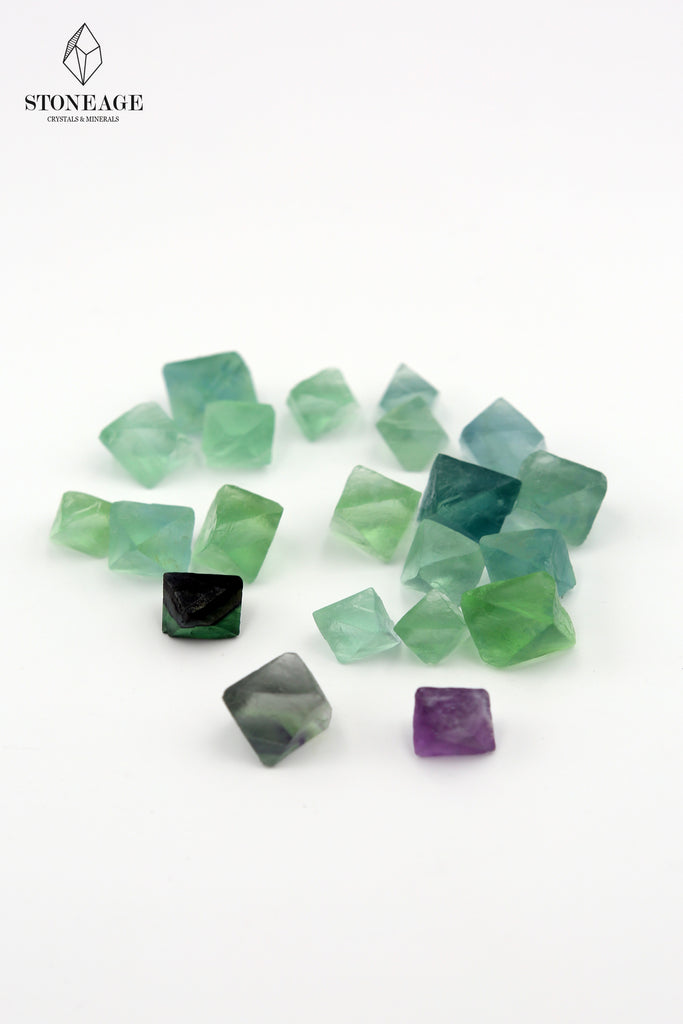 Natural Fluorite Octahedrons