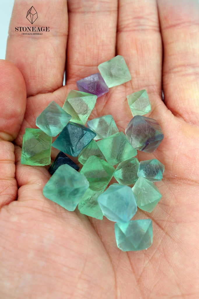 Natural Fluorite Octahedrons