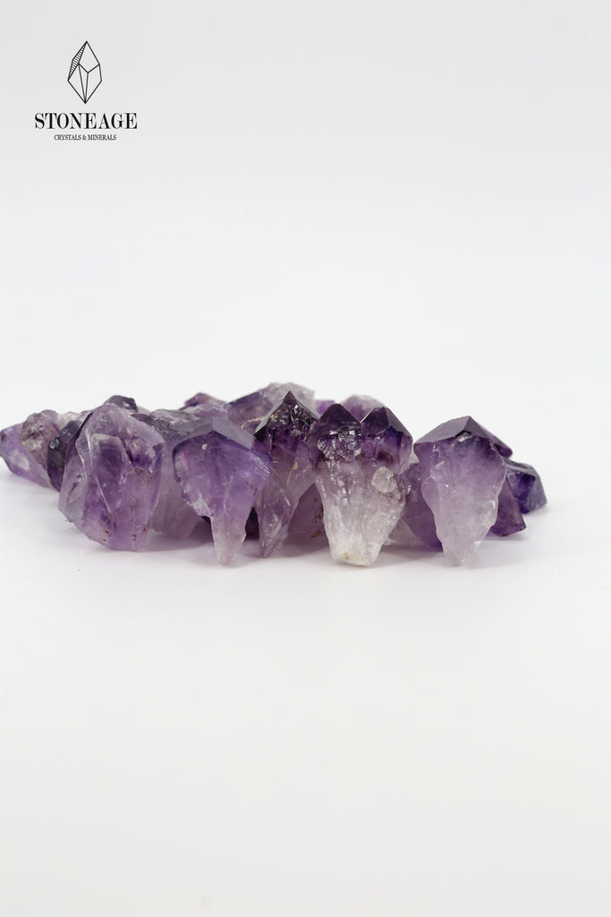 Amethyst crystal points Flat