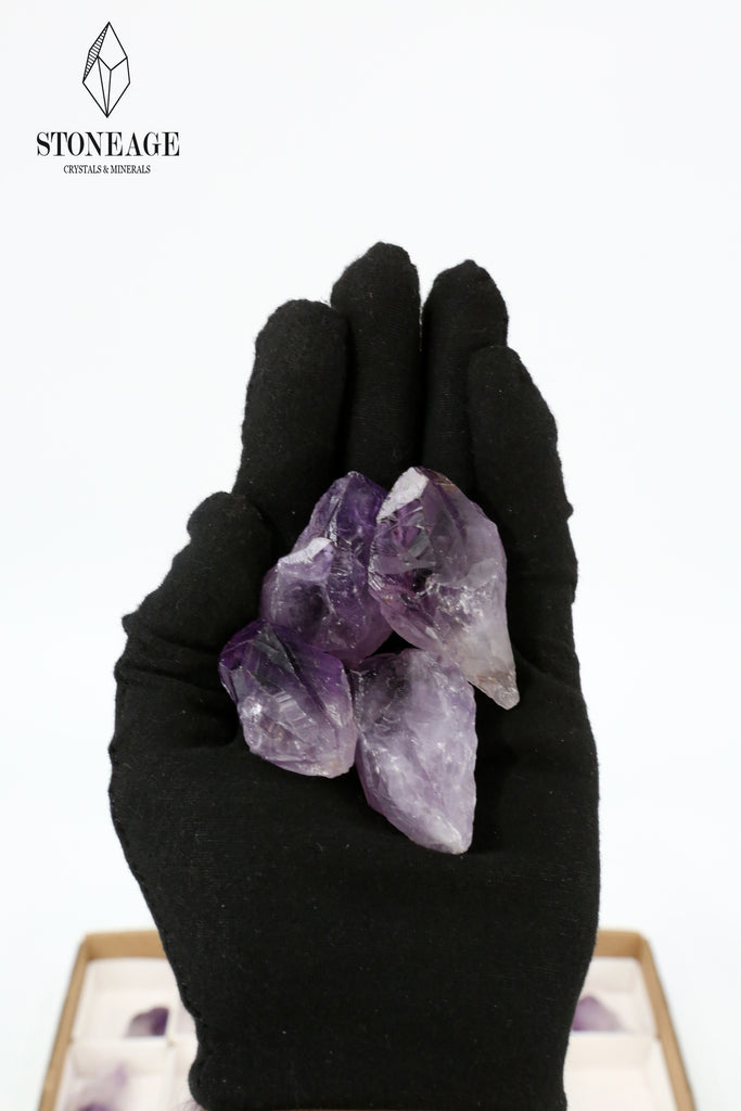 Amethyst crystal points Flat