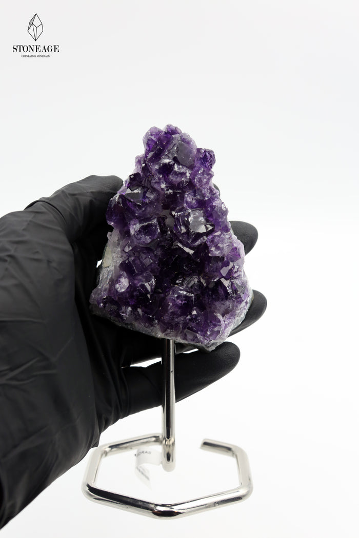 Amethyst Cluster with Stand