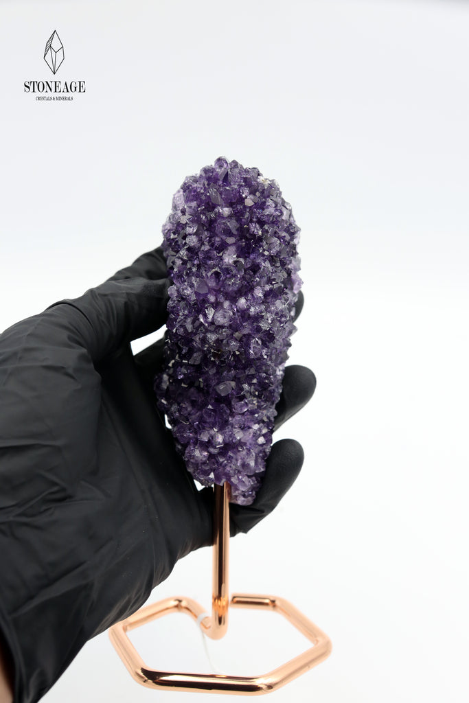 Amethyst Cluster with Stand