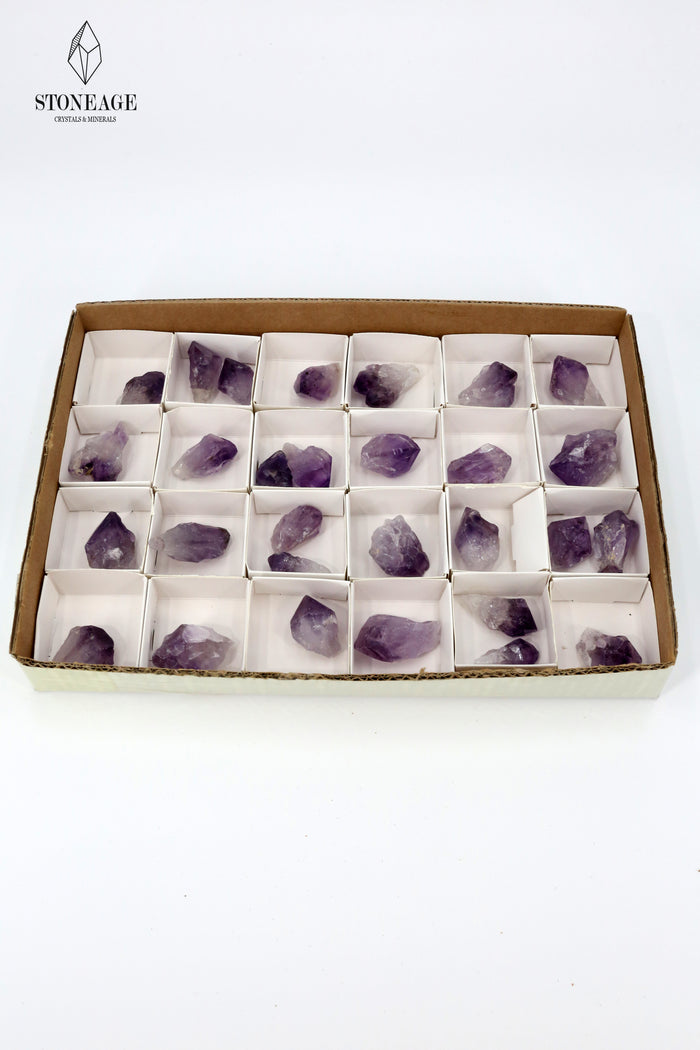 Amethyst crystal points Flat