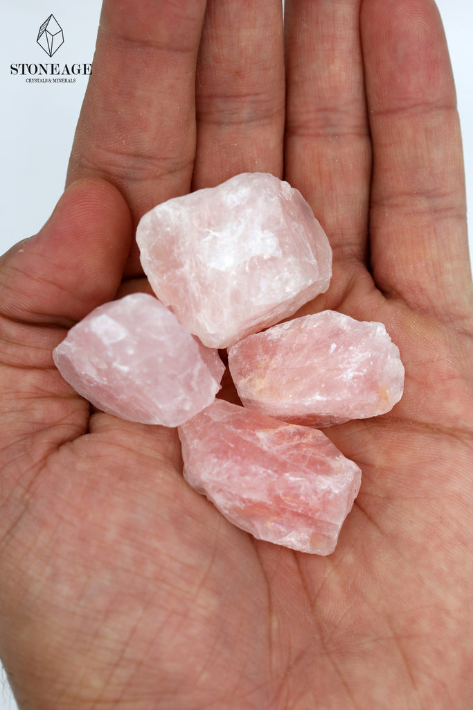 Natural Rose Quartz crystals